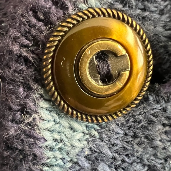 Cuggi Cardigan Sweater, Blue, Size L - Picture 11 of 15